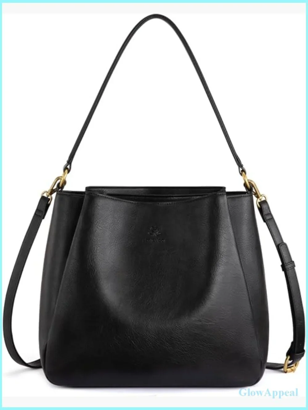 Hobo Bag with Three Large Compartments Waterproof Shoulder Handbag for Work